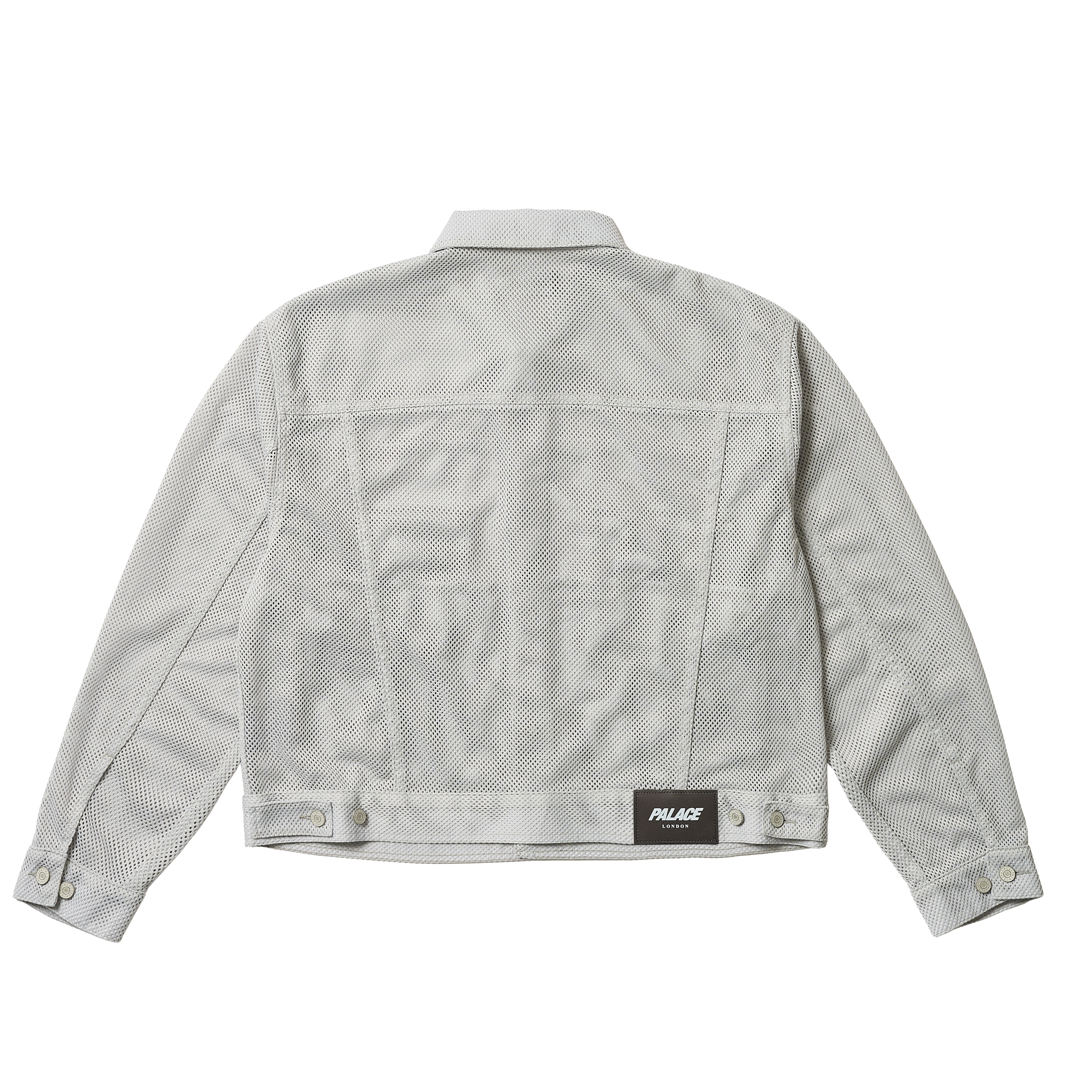 ジャケット・アウター PALACE MESH TRUCKER JACKET CONCRETE GREY Palace Mesh Trucker Jacket Concrete Grey Men's - SS25 - US