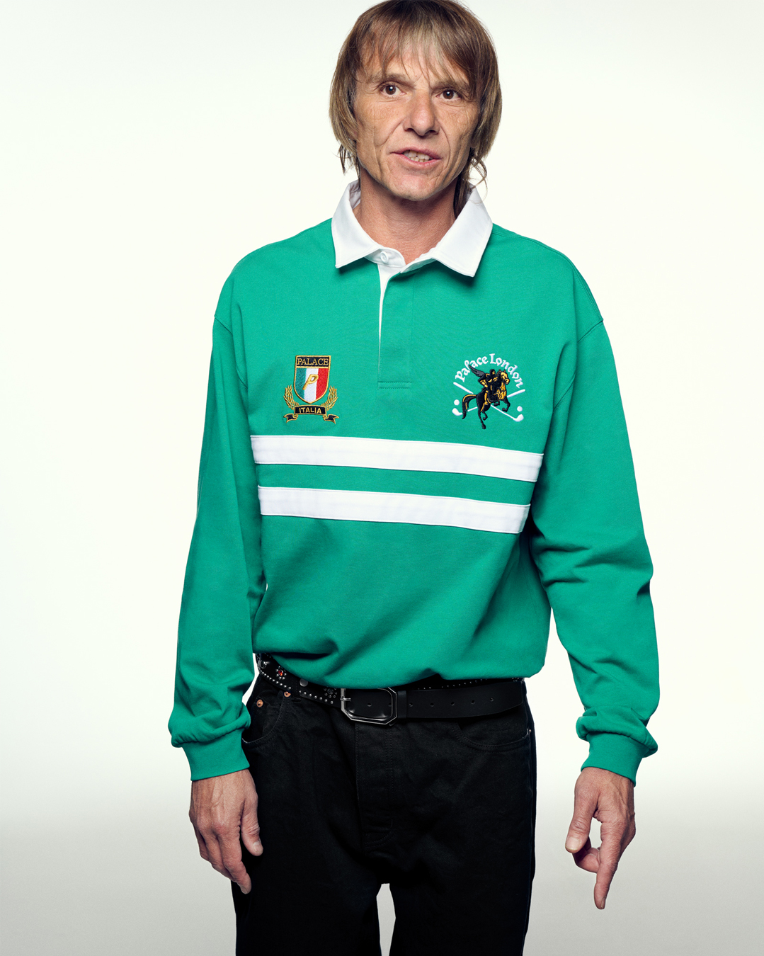 PALACE ポロシャツ グリーン S Palace Wide Rugby Polo Green Men's - SS24 - US