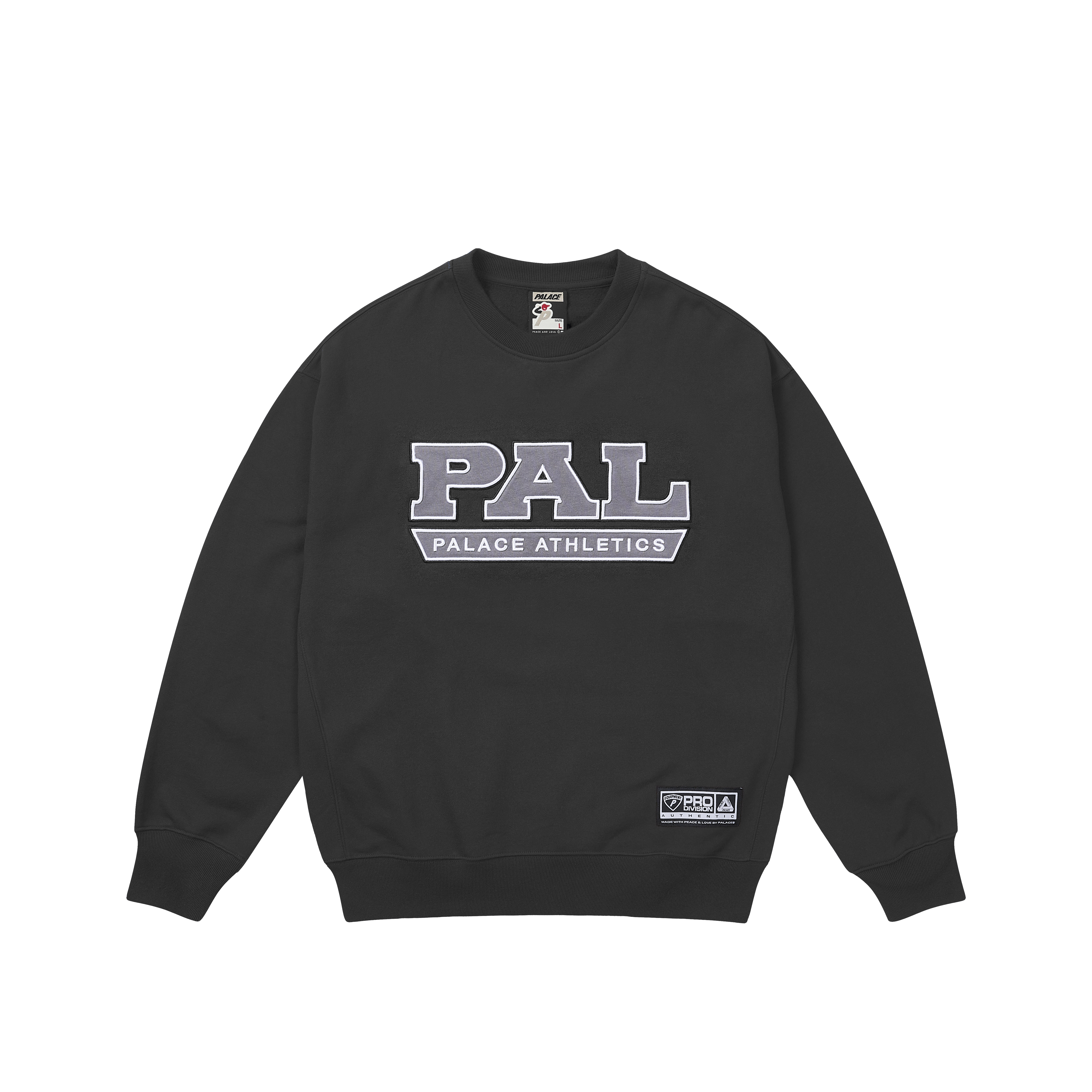 希少 Palace skateboard Pal Pal Crew Black PAL ATHLETICS CREW | PALACE SKATEBOARDS