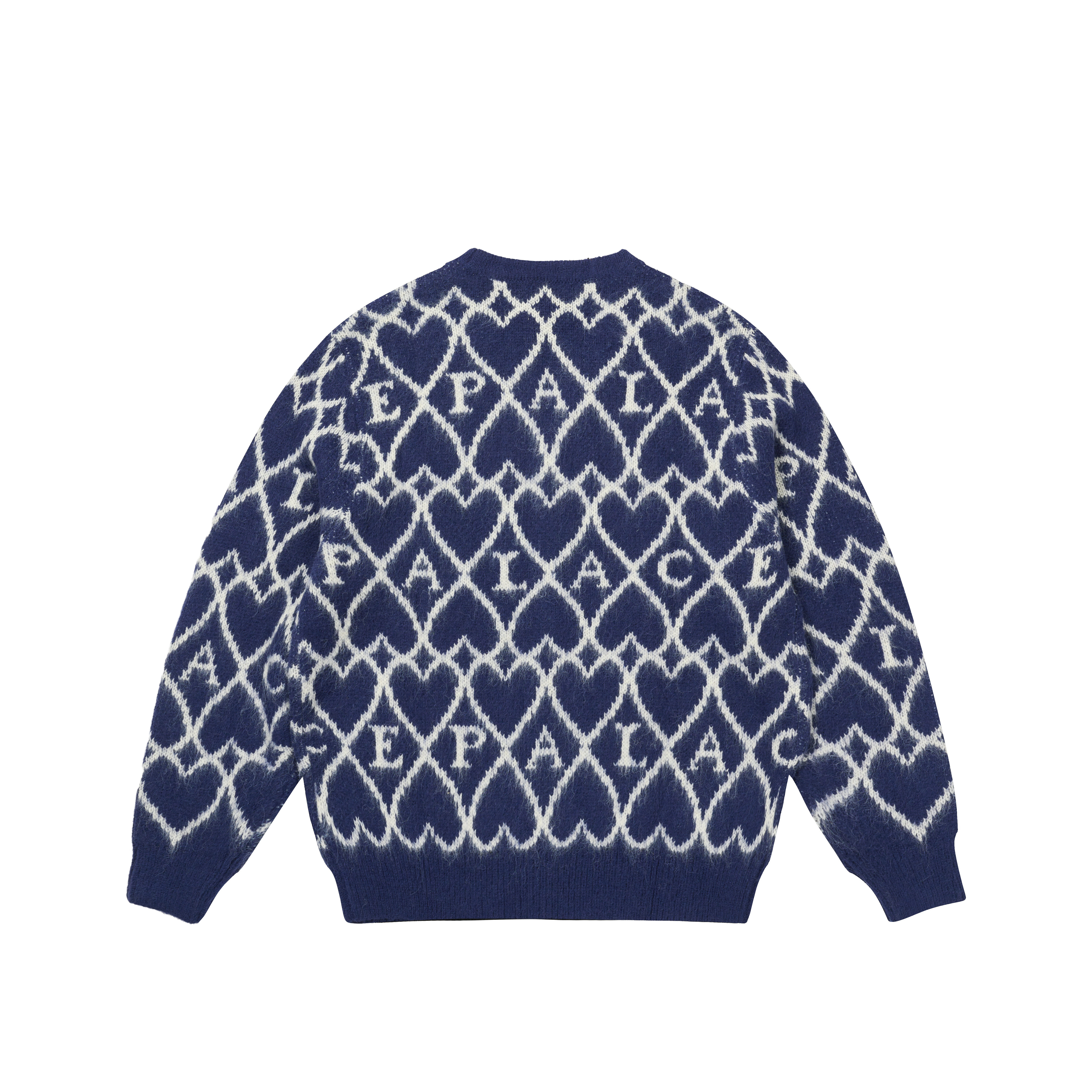 トップス palace HAIRY HEART KNIT BLUE Palace Hairy Heart Knit Blue Men's - FW25 - US