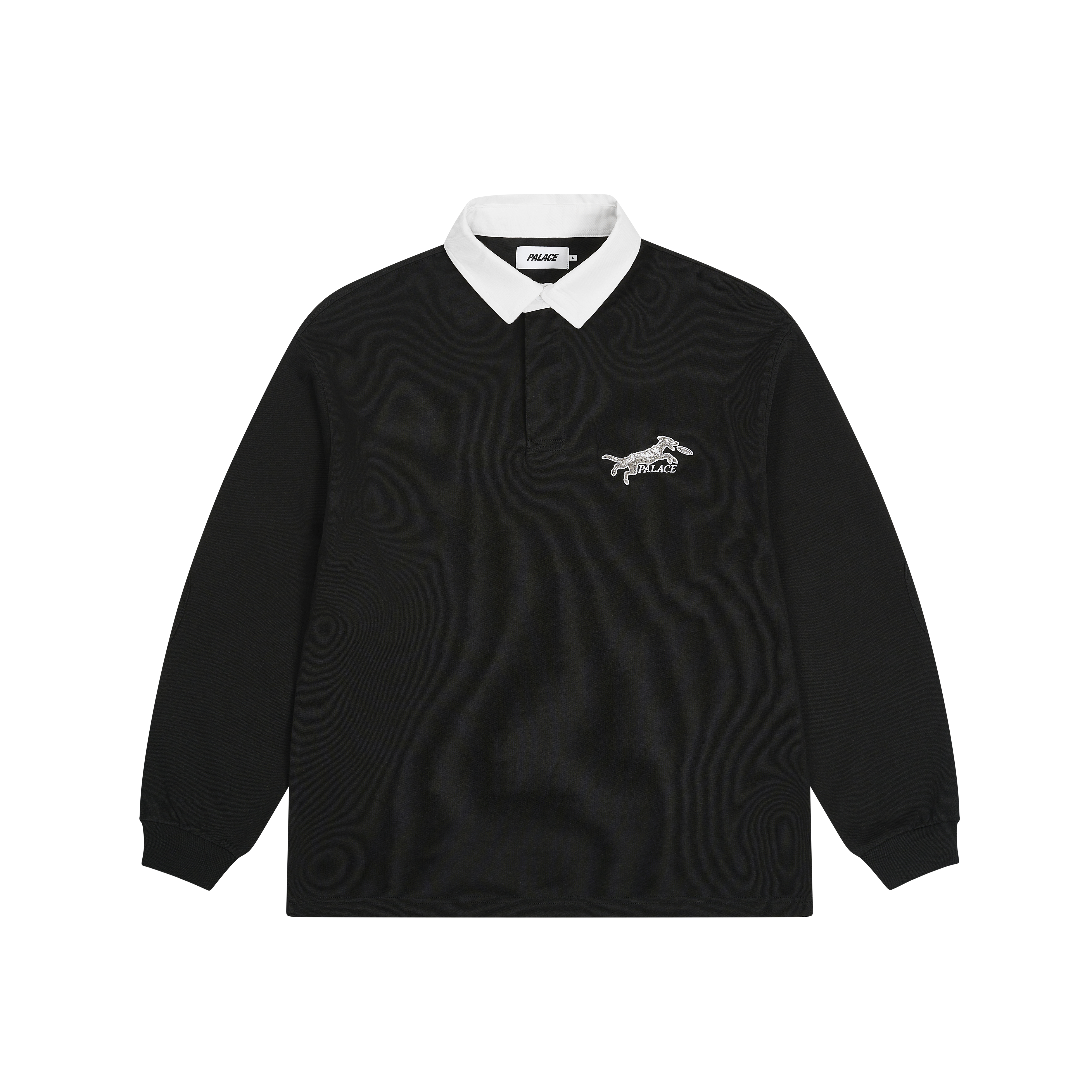 トップス PALACE PATCHWORK RUGBY BLACK PATCHWORK ZIP KNIT | PALACE SKATEBOARDS
