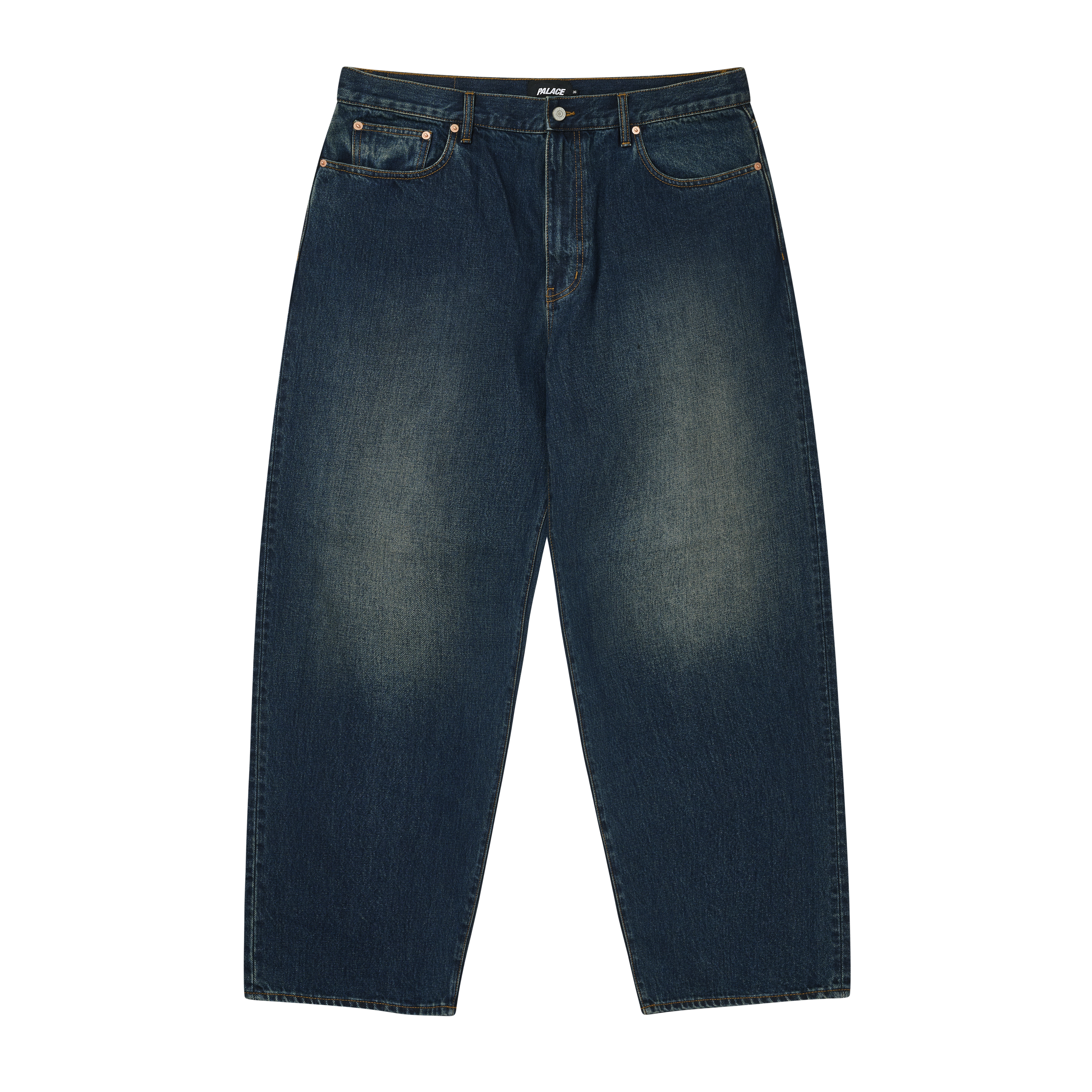 スケートボード Palace p100 super baggy 32inc indigo P100 SUPER BAGGY JEAN | PALACE SKATEBOARDS