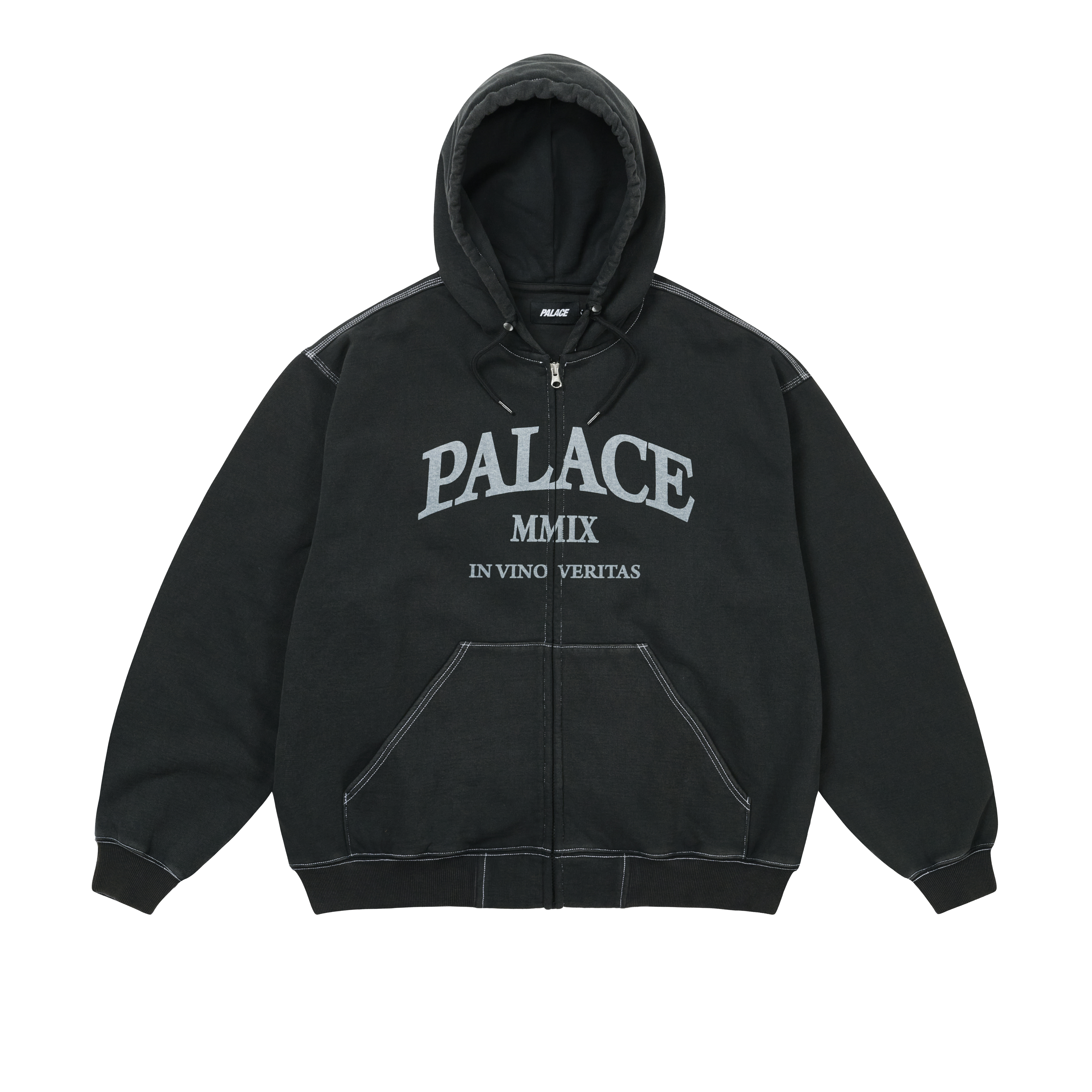 トップス PALACE SHATTER ZIP HOOD BLACK palace SHATTER ZIP HOOD | PALACE SKATEBOARDS