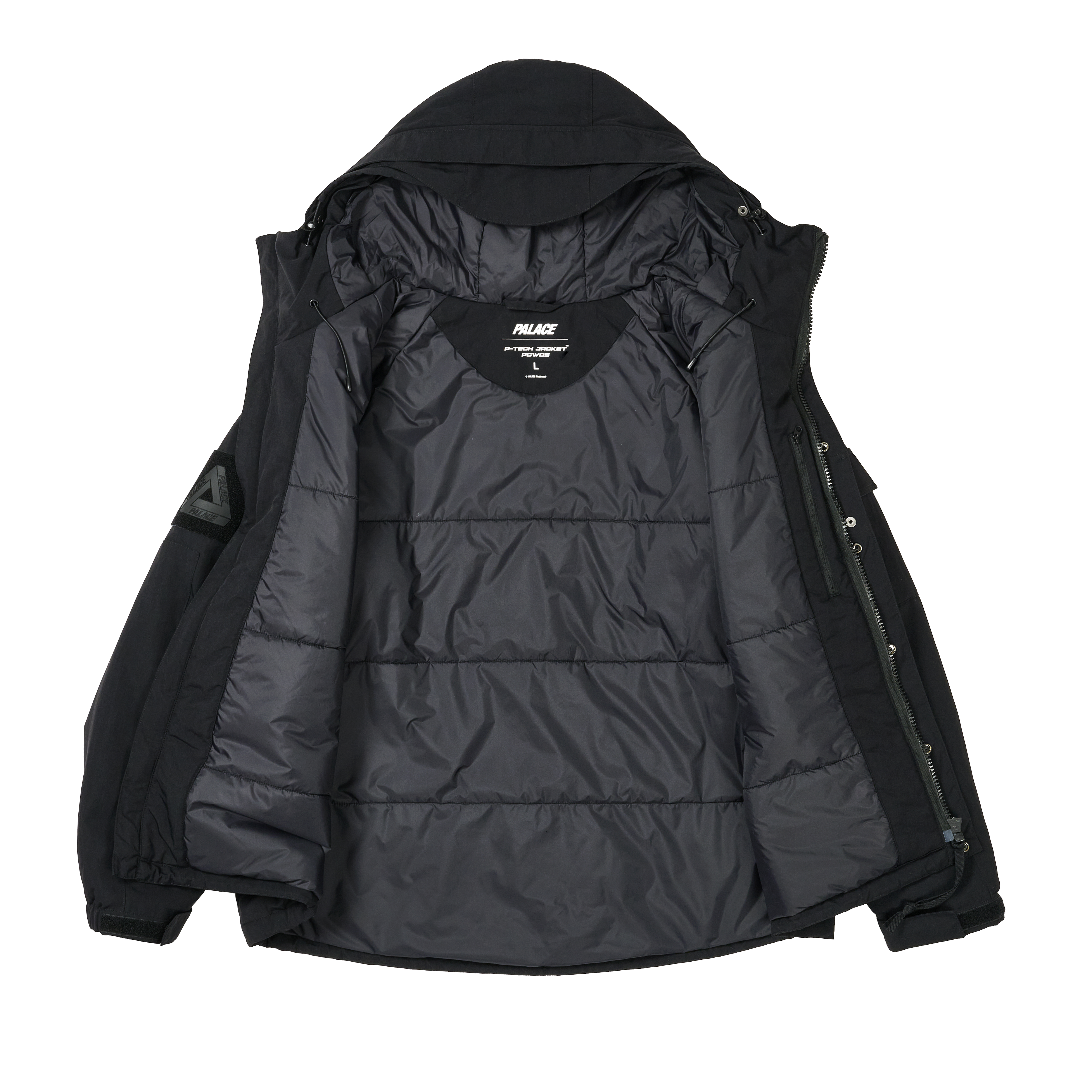 Palace P-Tech Hooded Jacket 【PALACE】 P-Tech Mesh Hood Black - Autumn 2024 - Palace Community