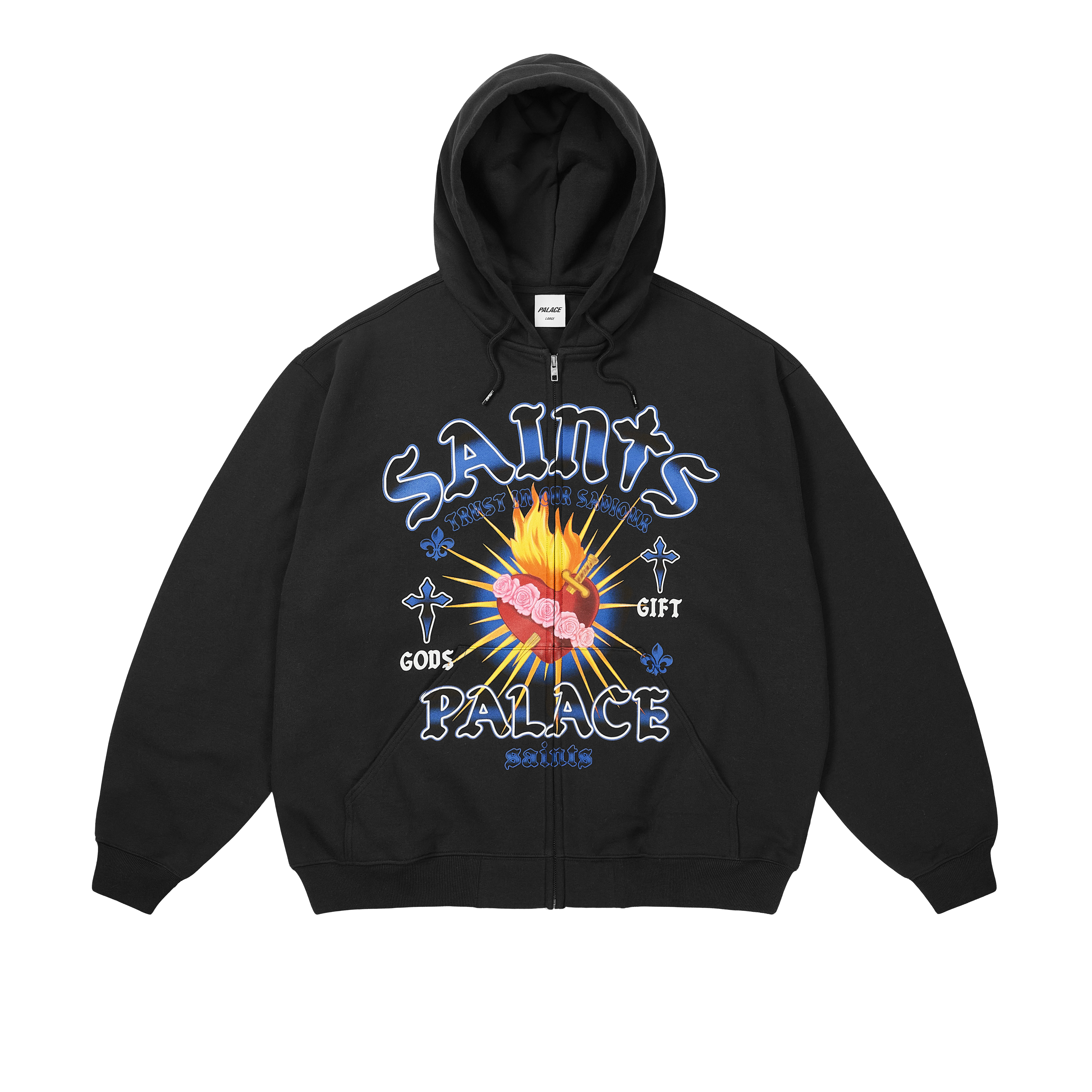 GODS GIFT ZIP HOOD | PALACE SKATEBOARDS GODS GIFT ZIP HOOD | PALACE SKATEBOARDS