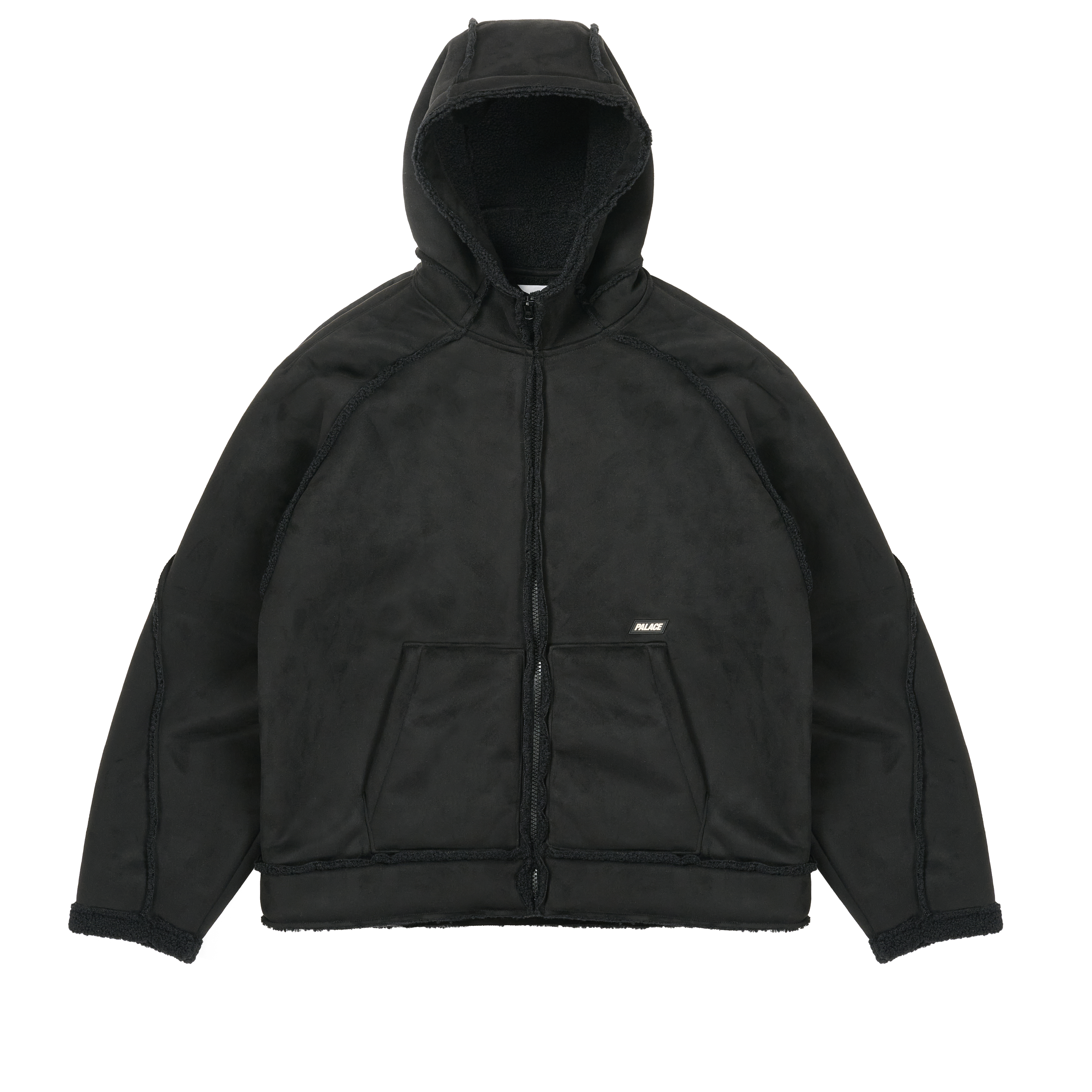 SHERPA FAUX SUEDE HOODED JACKET | PALACE SKATEBOARDS