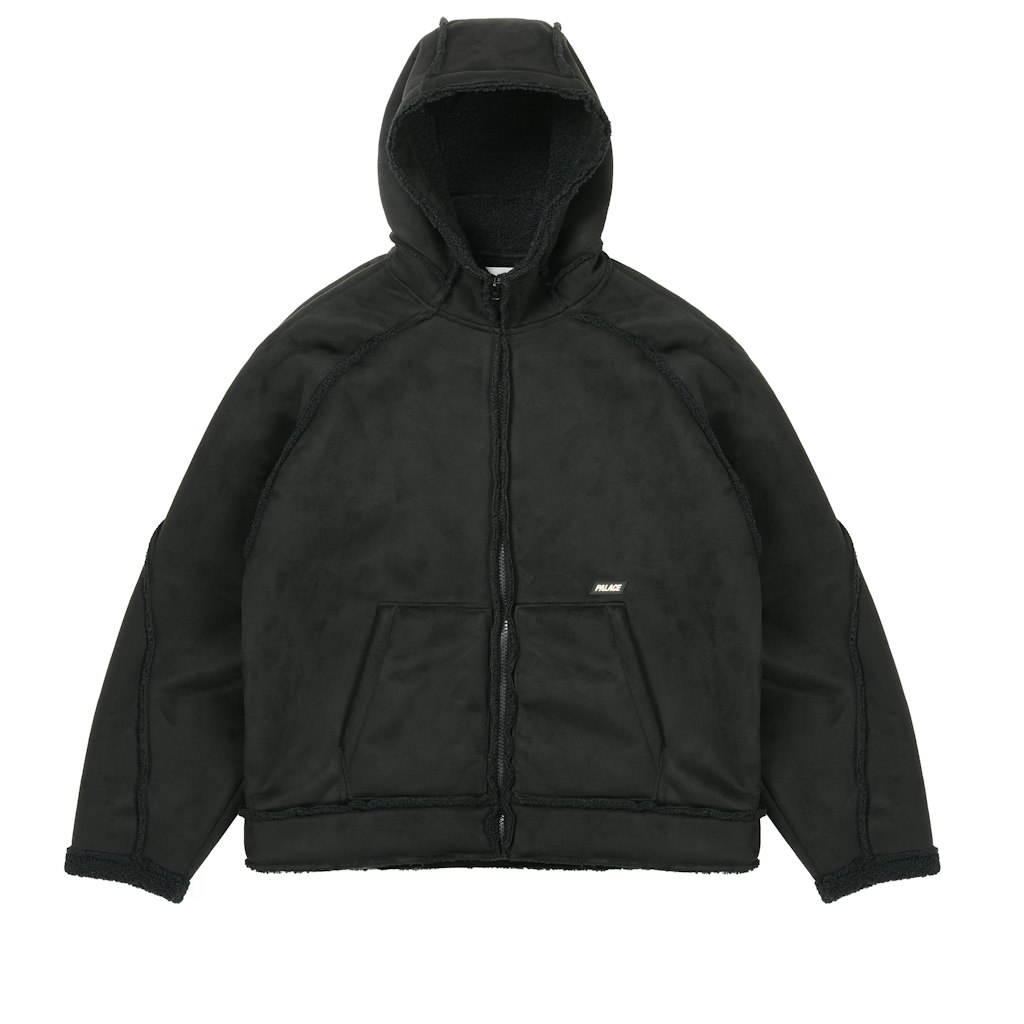 SHERPA FAUX SUEDE HOODED JACKET | PALACE SKATEBOARDS