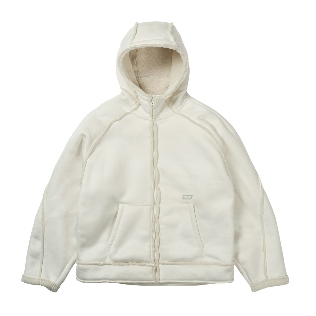 SHERPA FAUX SUEDE HOODED JACKET | PALACE SKATEBOARDS