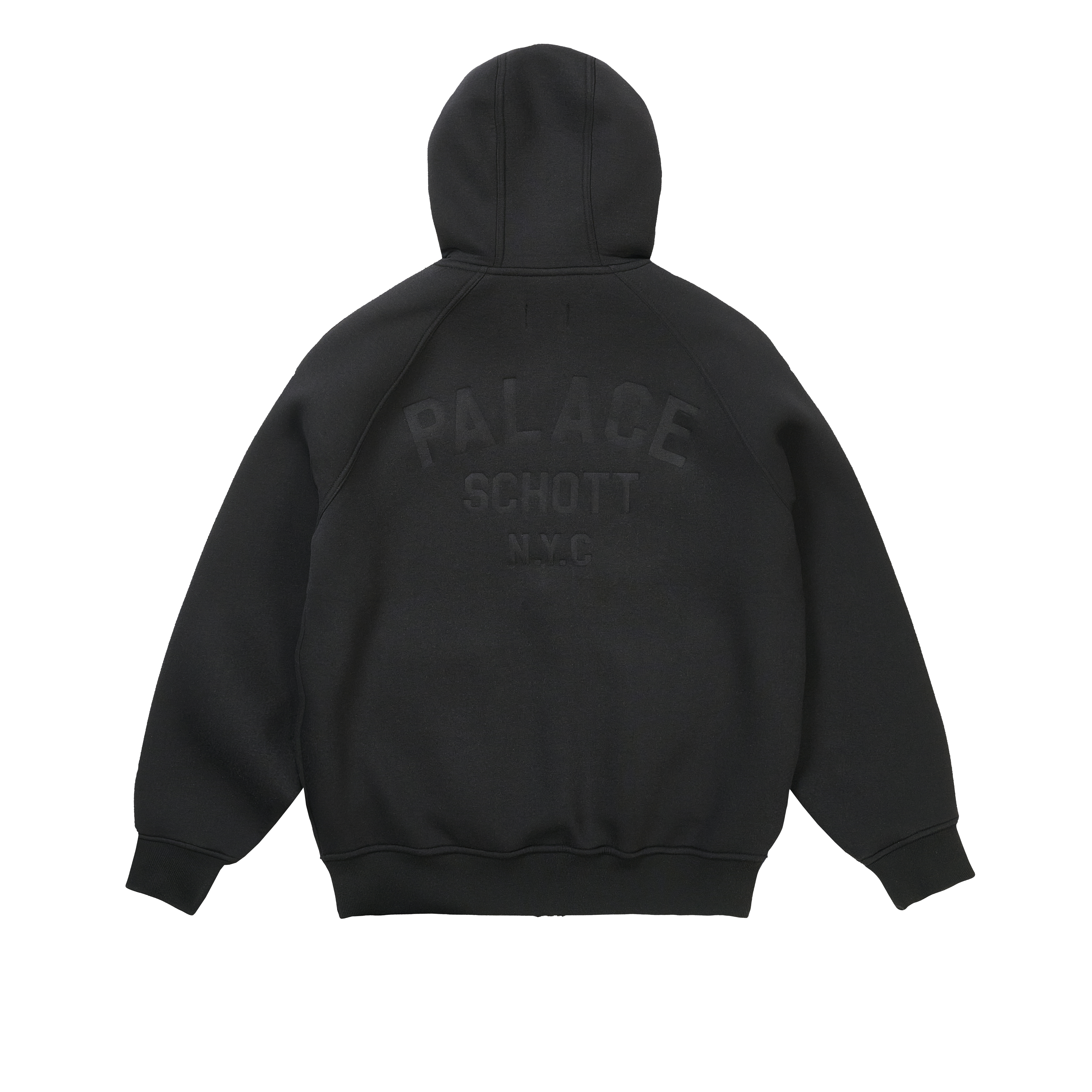トップス Palace Schott bonded fleece hood black 1767628829-palace-schott-