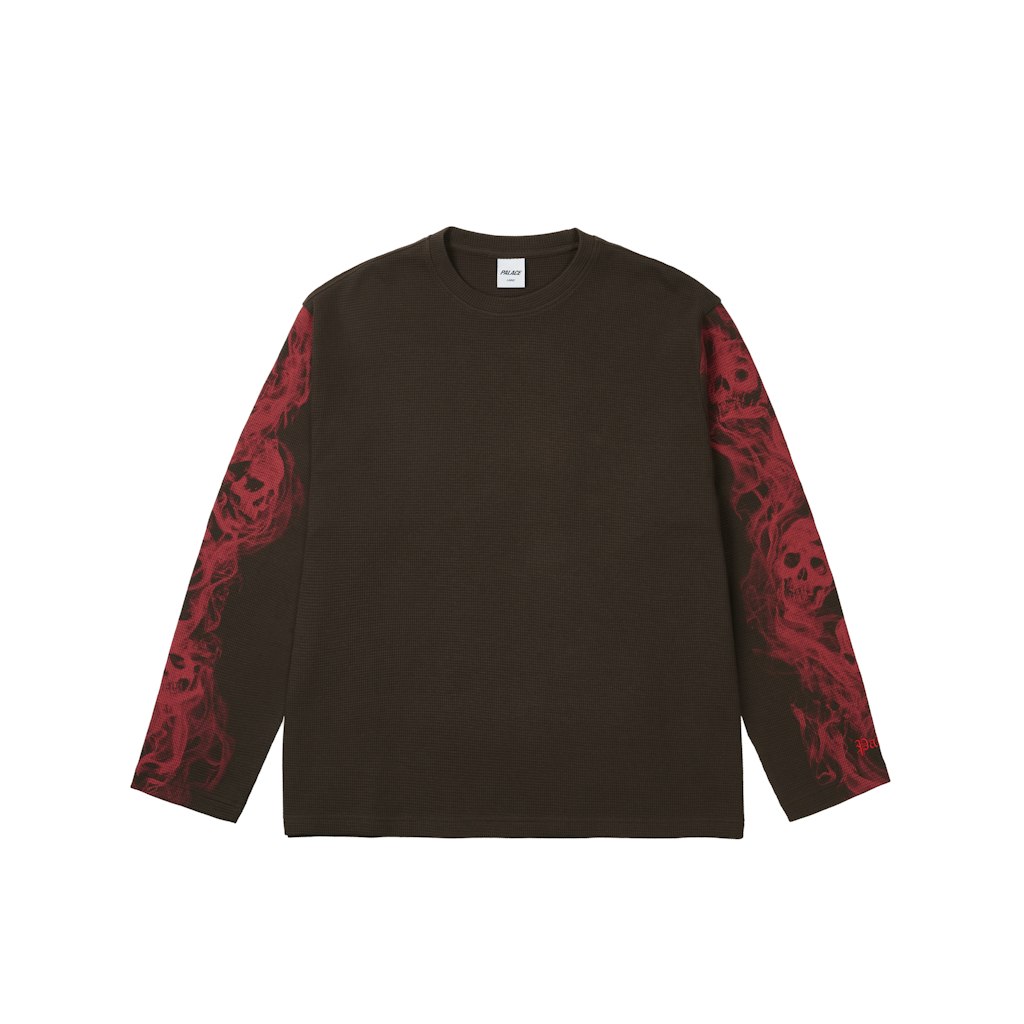 SMOKED WAFFLE LONGSLEEVE | PALACE SKATEBOARDS