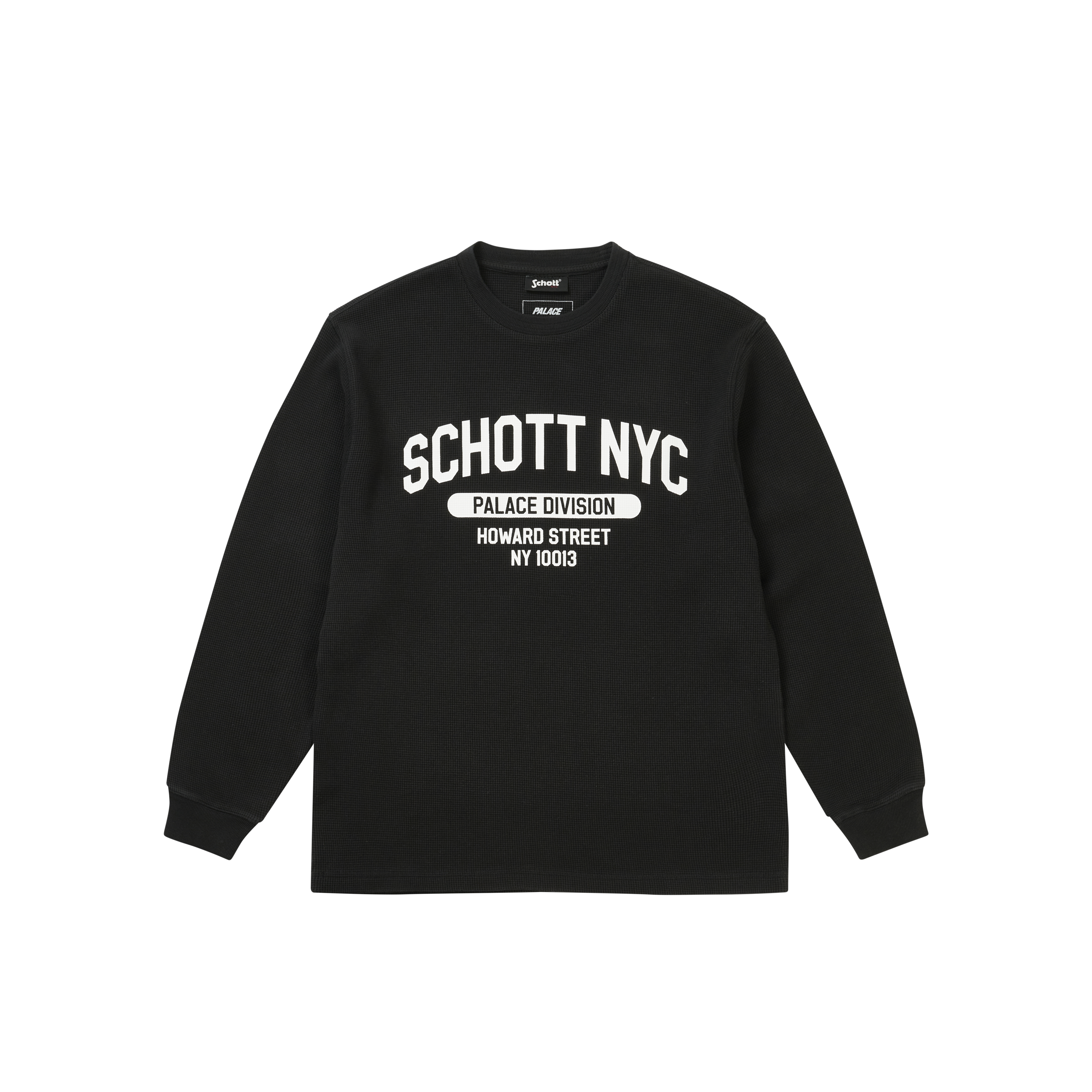 PALACE SCHOTT WAFFLE LONGSLEEVE | PALACE SKATEBOARDS