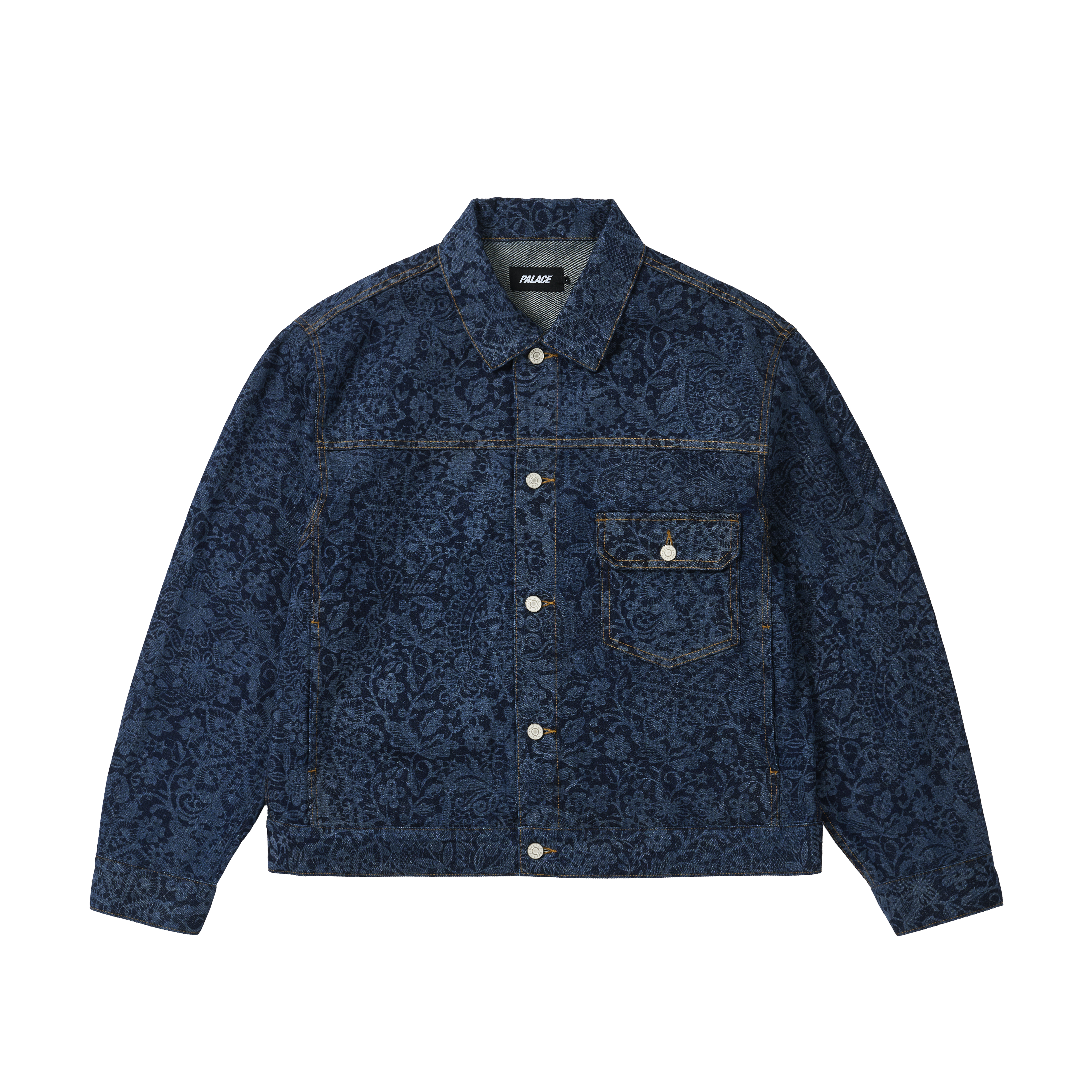 LACE BLEACHED DENIM JACKET | PALACE SKATEBOARDS