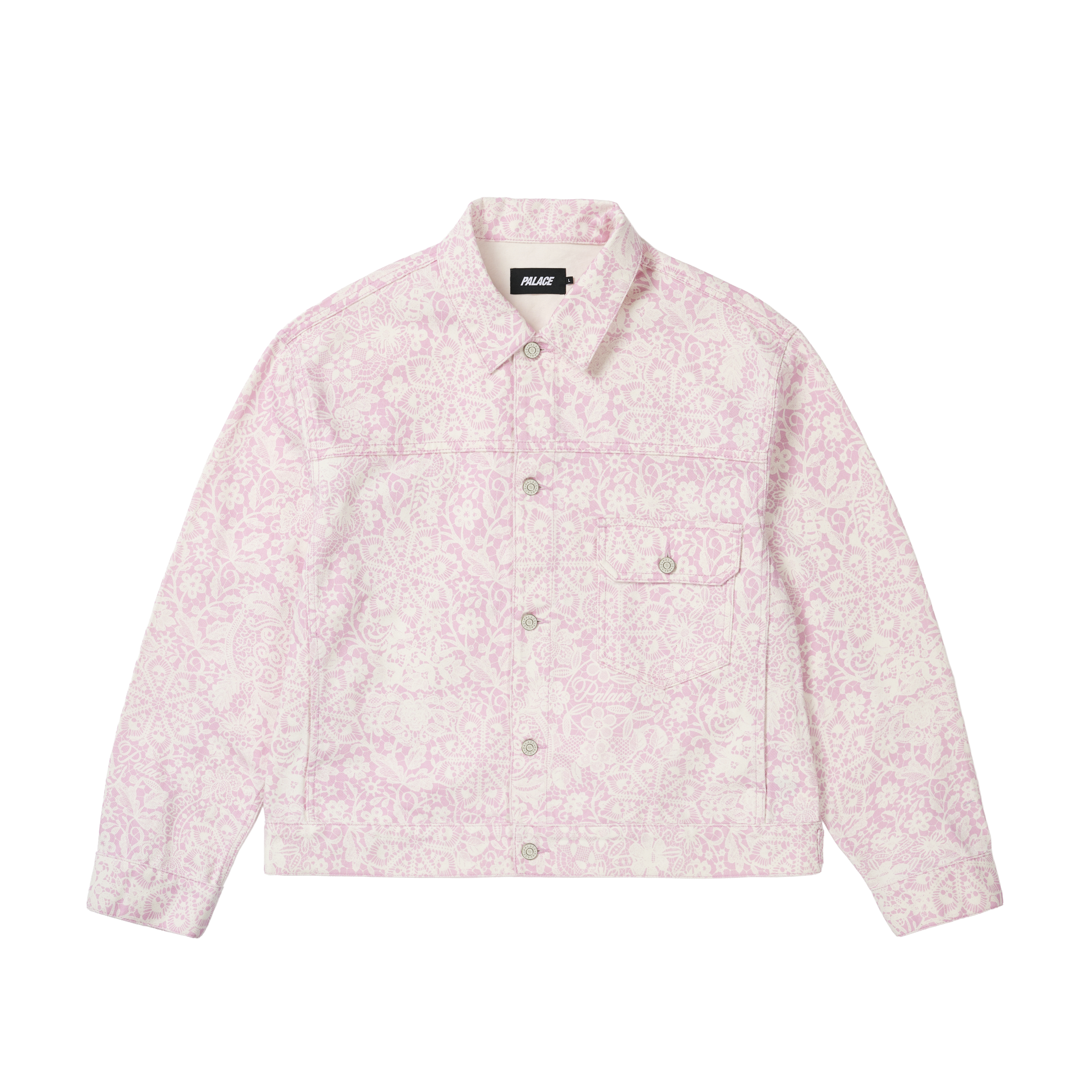 LACE BLEACHED DENIM JACKET | PALACE SKATEBOARDS