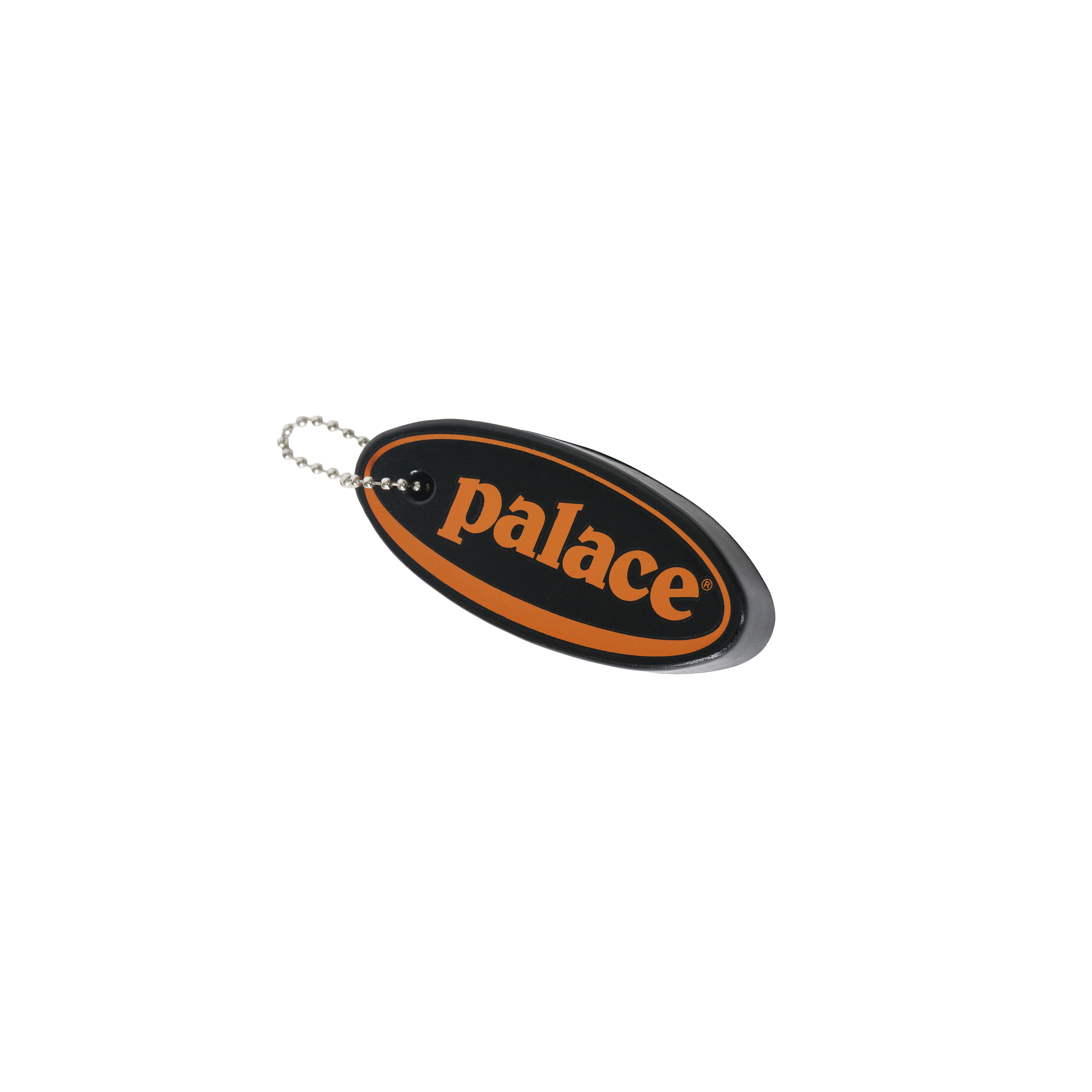 PALACE OVAL FLOAT KEYRING BLACK | PALACE SKATEBOARDS