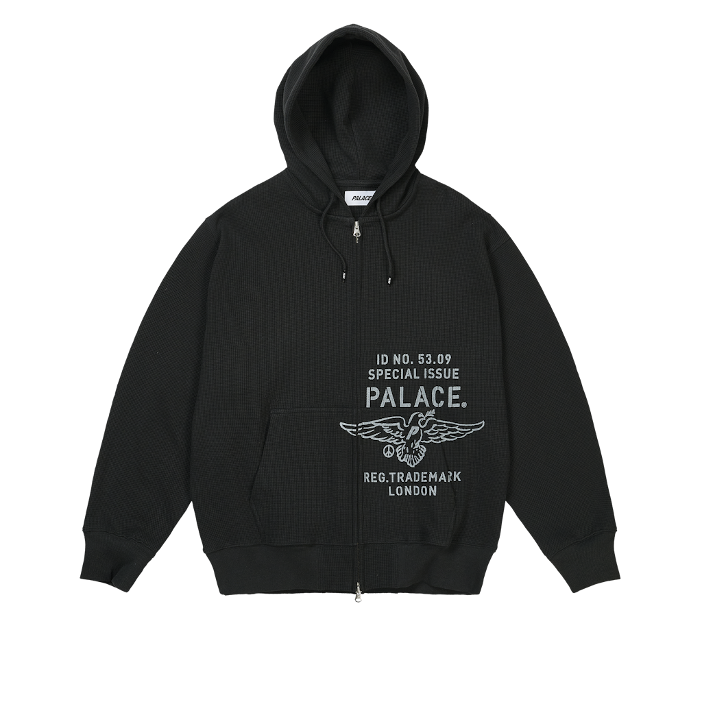 DOVE STAMP WAFFLE ZIP HOOD | PALACE SKATEBOARDS