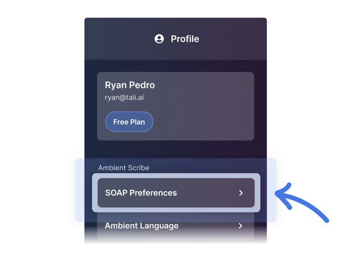 Choose the SOAP Preferences option to configure