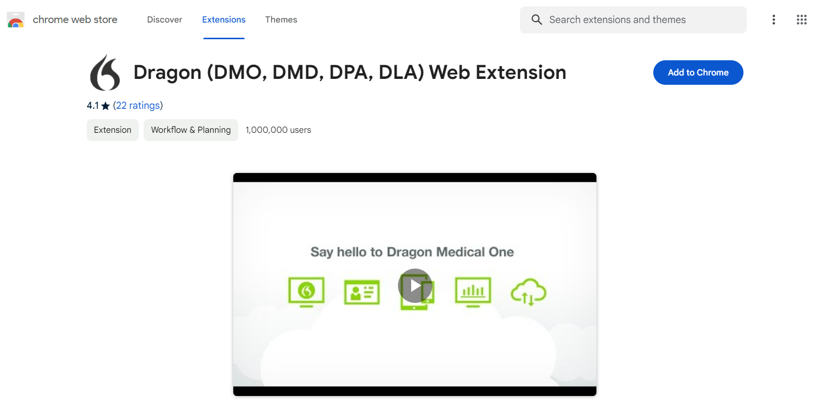 Dragon (DMO, DMD, DPA, DLA) Chrome Extension