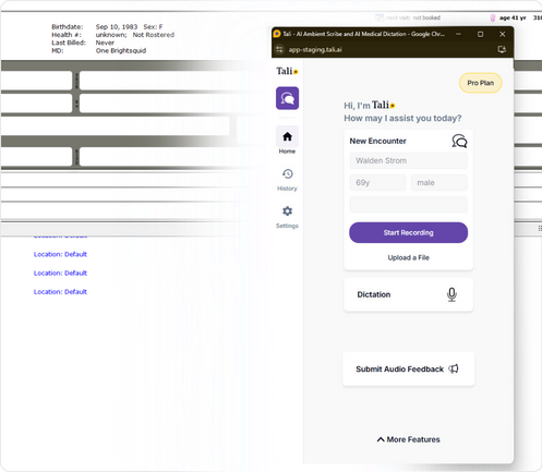 Tali integration with OSCAR Pro