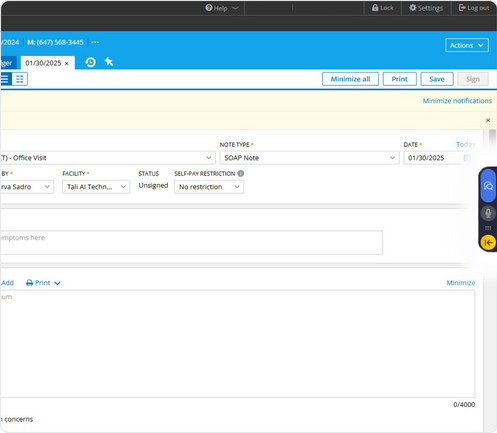 Tali integration with OSCAR Pro