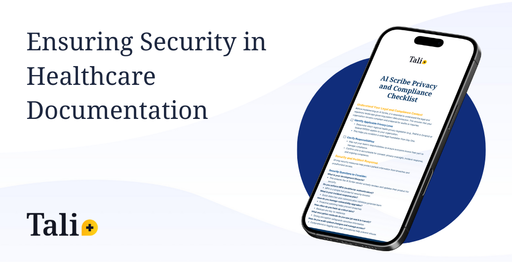 AI Scribe Privacy and Compliance