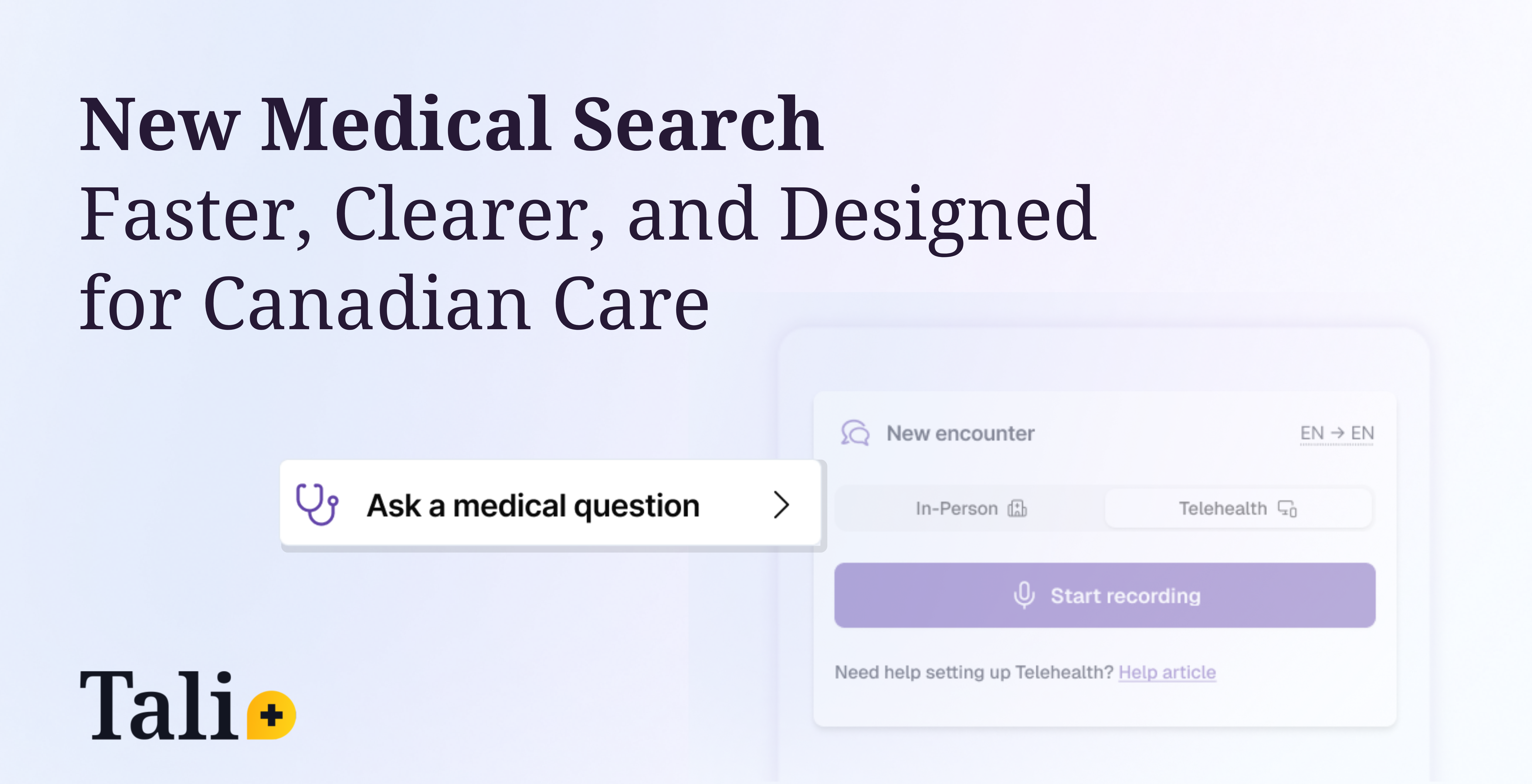 Tali AI Launches New Canadian Medical Search