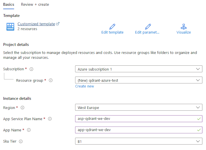ARM template deployment in Azure