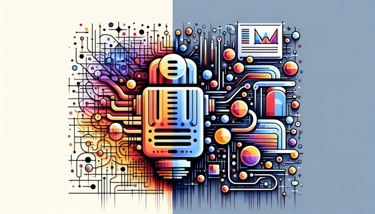 Unstructured messy data is passed to the AI Engine that makes the data clear and usable.