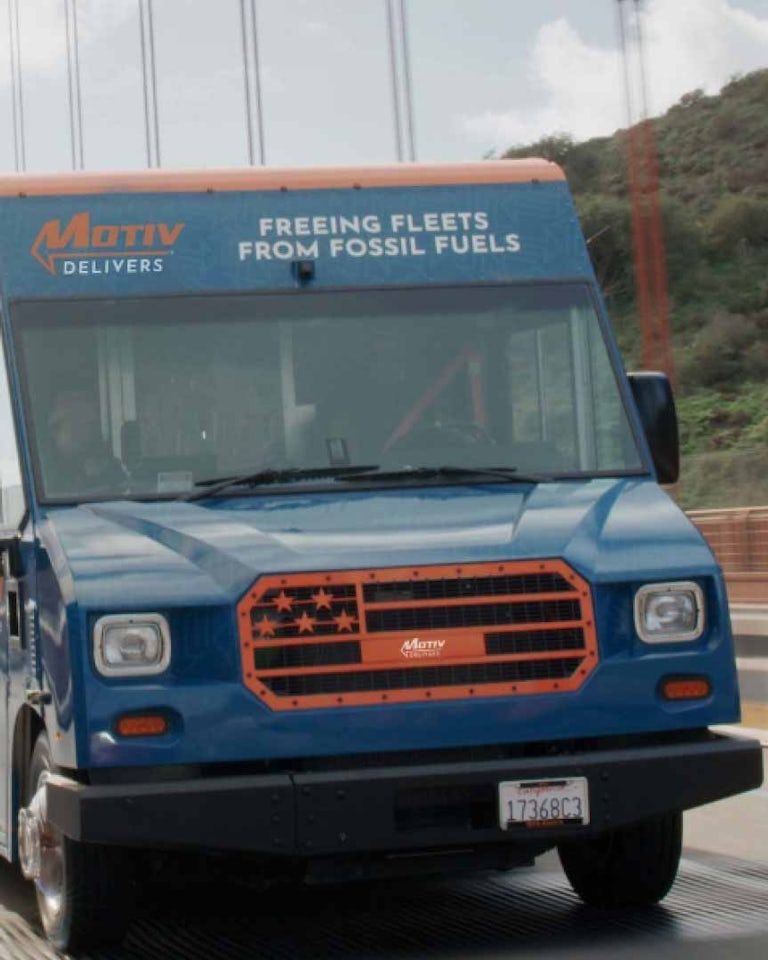 Truck on Golden Gate Bridge