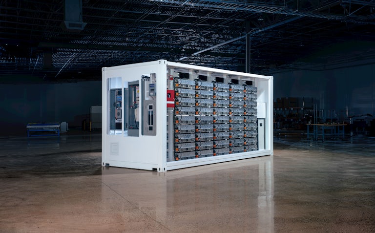 Aries Grid cutaway displaying the packs and the panels