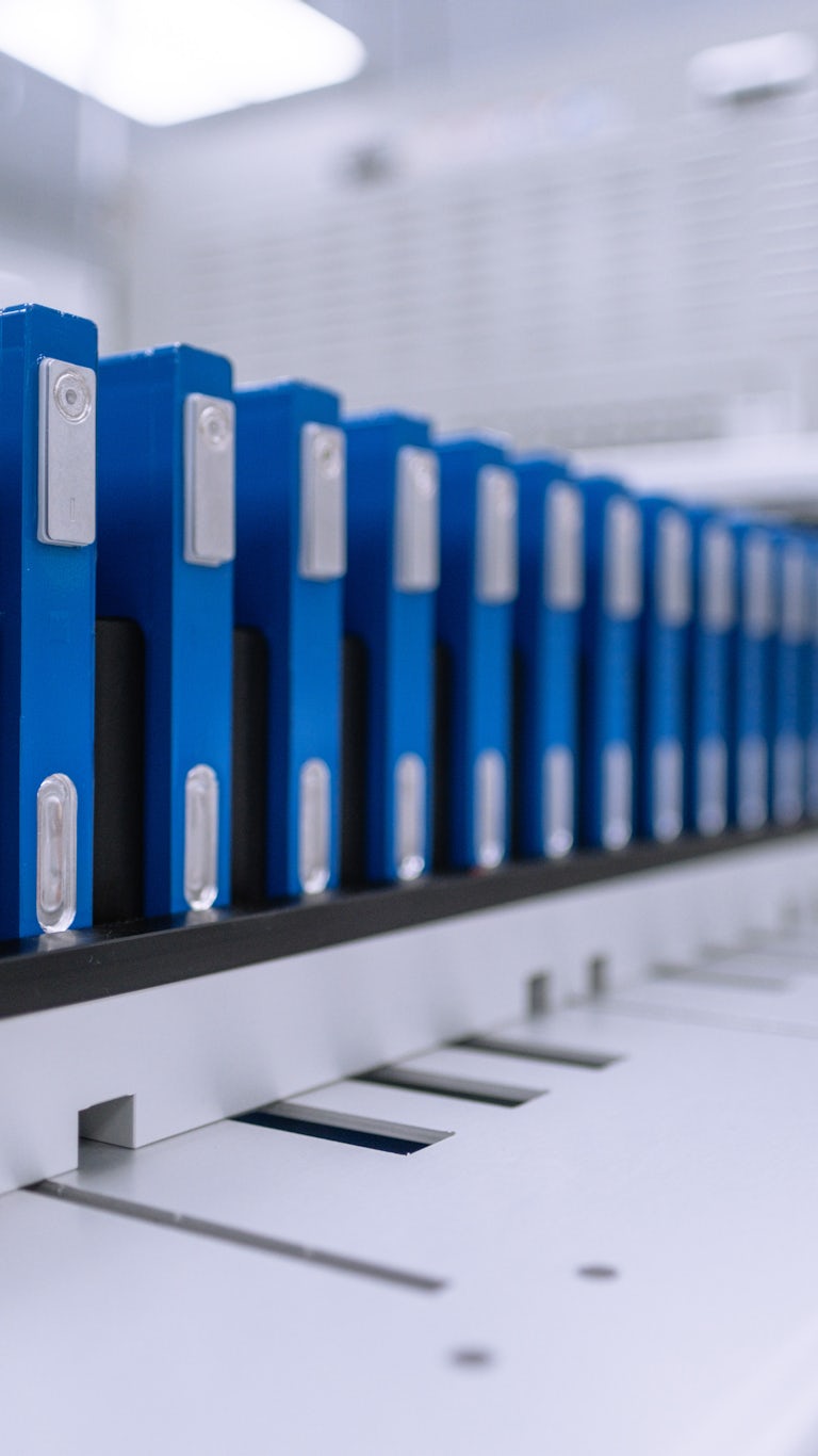 Fresh ONE OTP Cells leaving the formation process