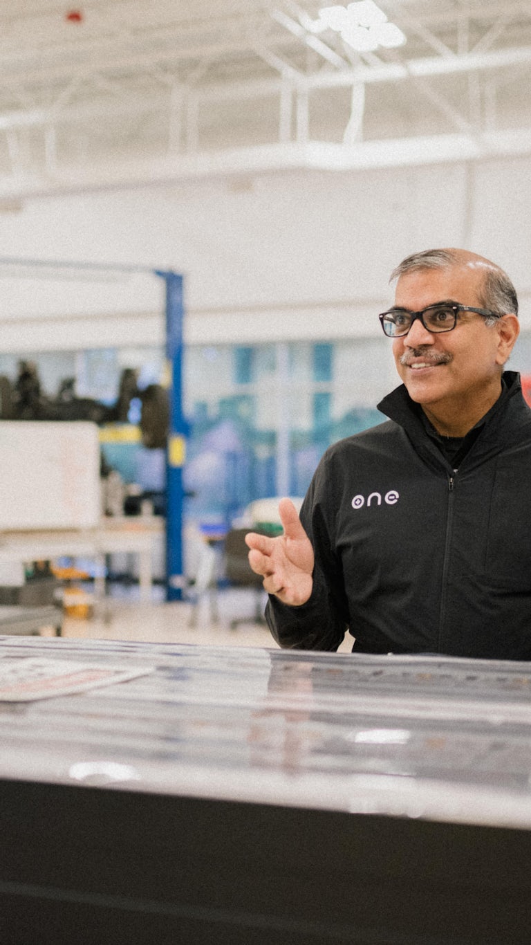 CEO Mujeeb Ijaz in lab