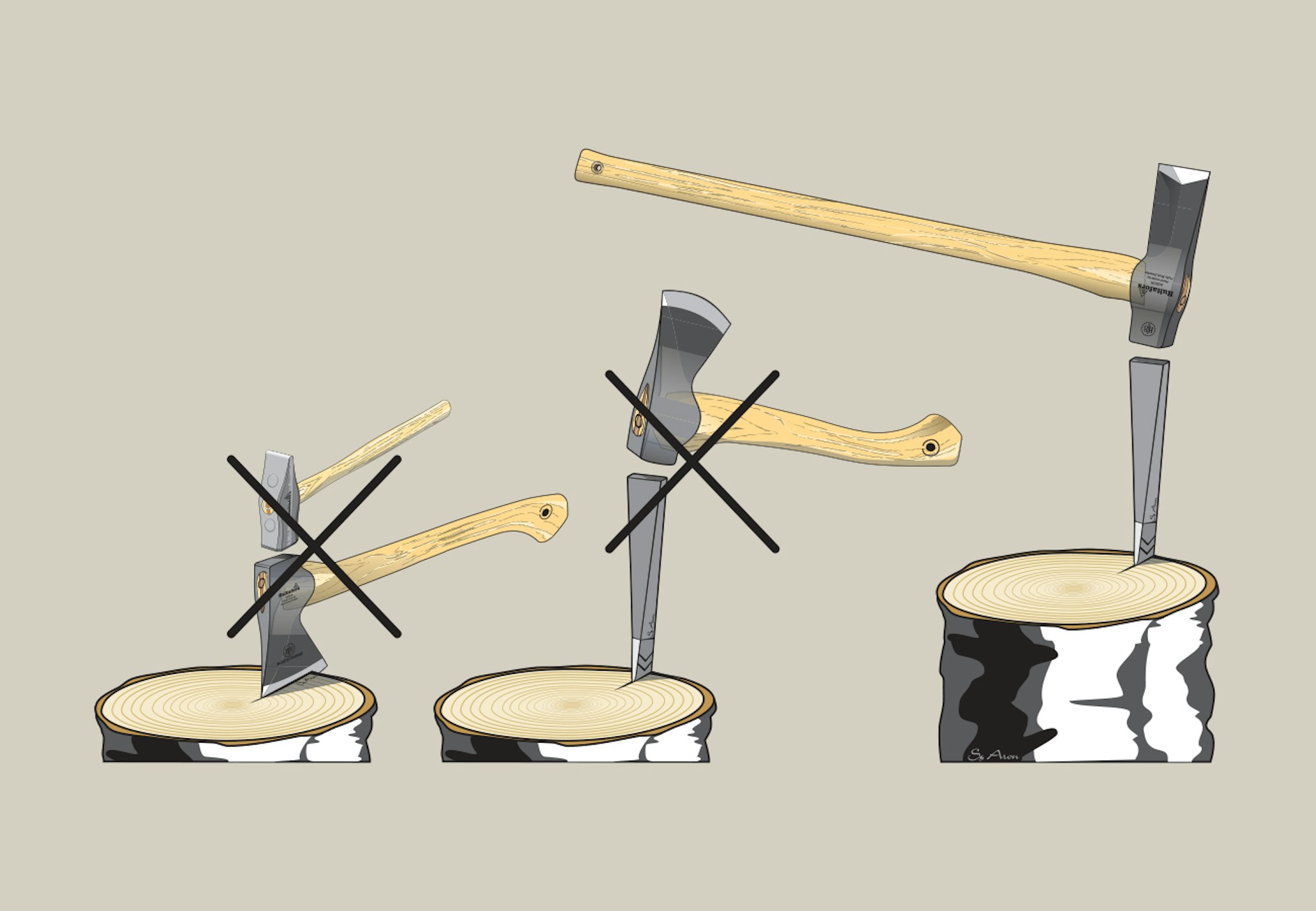 How to sharpen, store and use our axes Hultafors