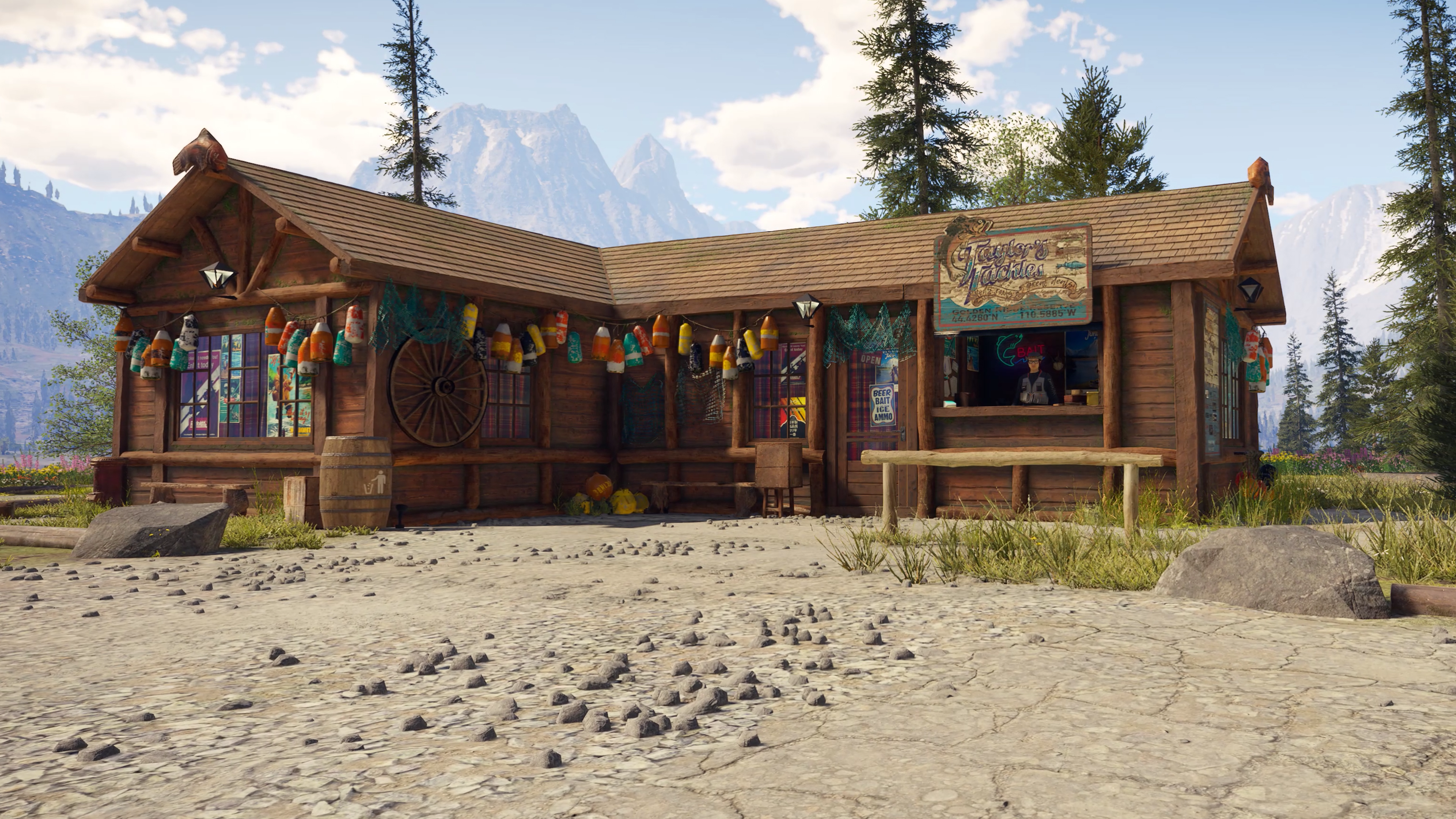 Taylor's Tackle Shop at Diamond's Peak Outpost.