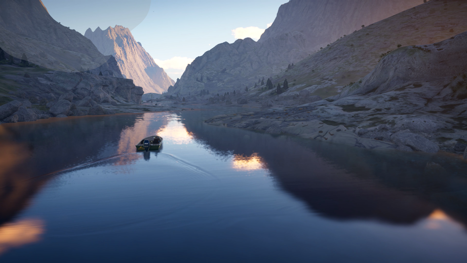 Travelling by boat throughout one of Golden Ridge Reserve's many waterways.