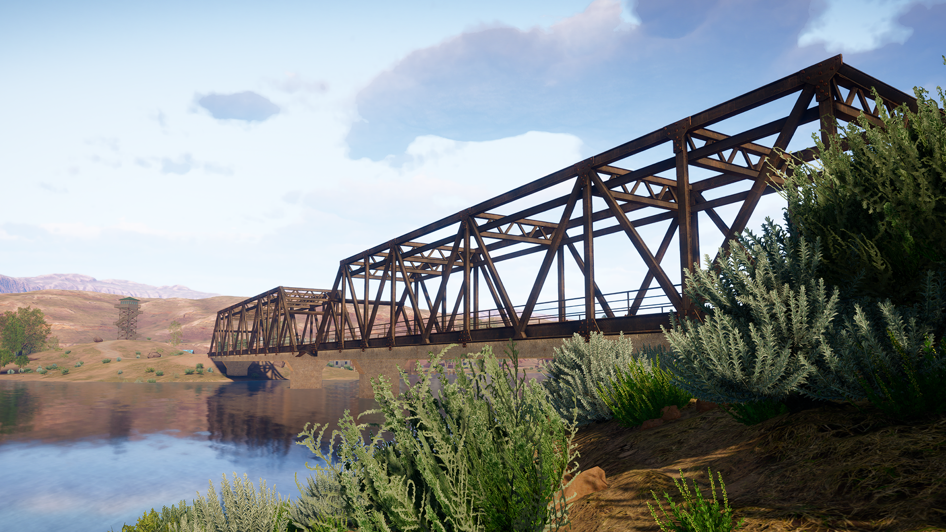 An old bridge crossing in Golden Ridge Reserve.