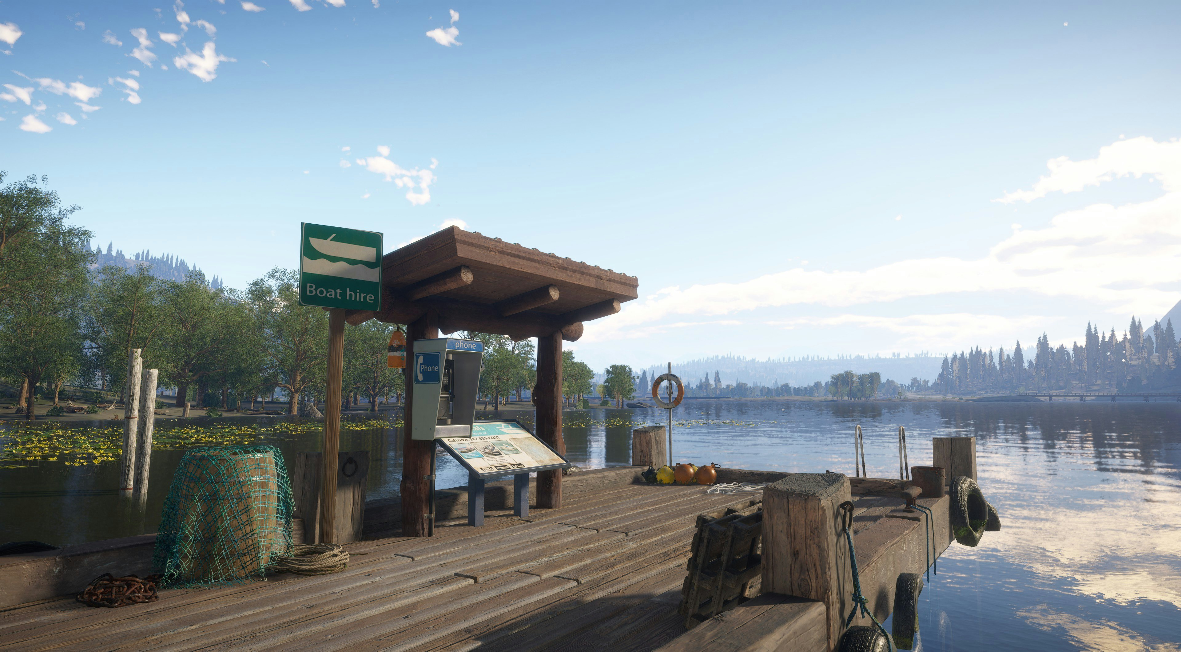 Overlooking a boat transport jetty in Golden Ridge Reserve.