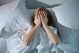 Femme qui fait une insomnie