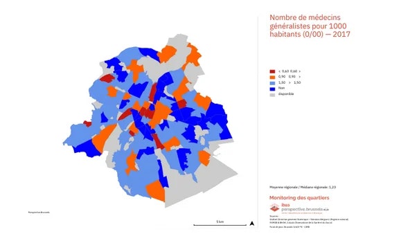 Zones pauvres en médecins généralistes dans la région de Bruxelles-Capitale Zones pauvres en médecins généralistes dans la région de Bruxelles-Capitale