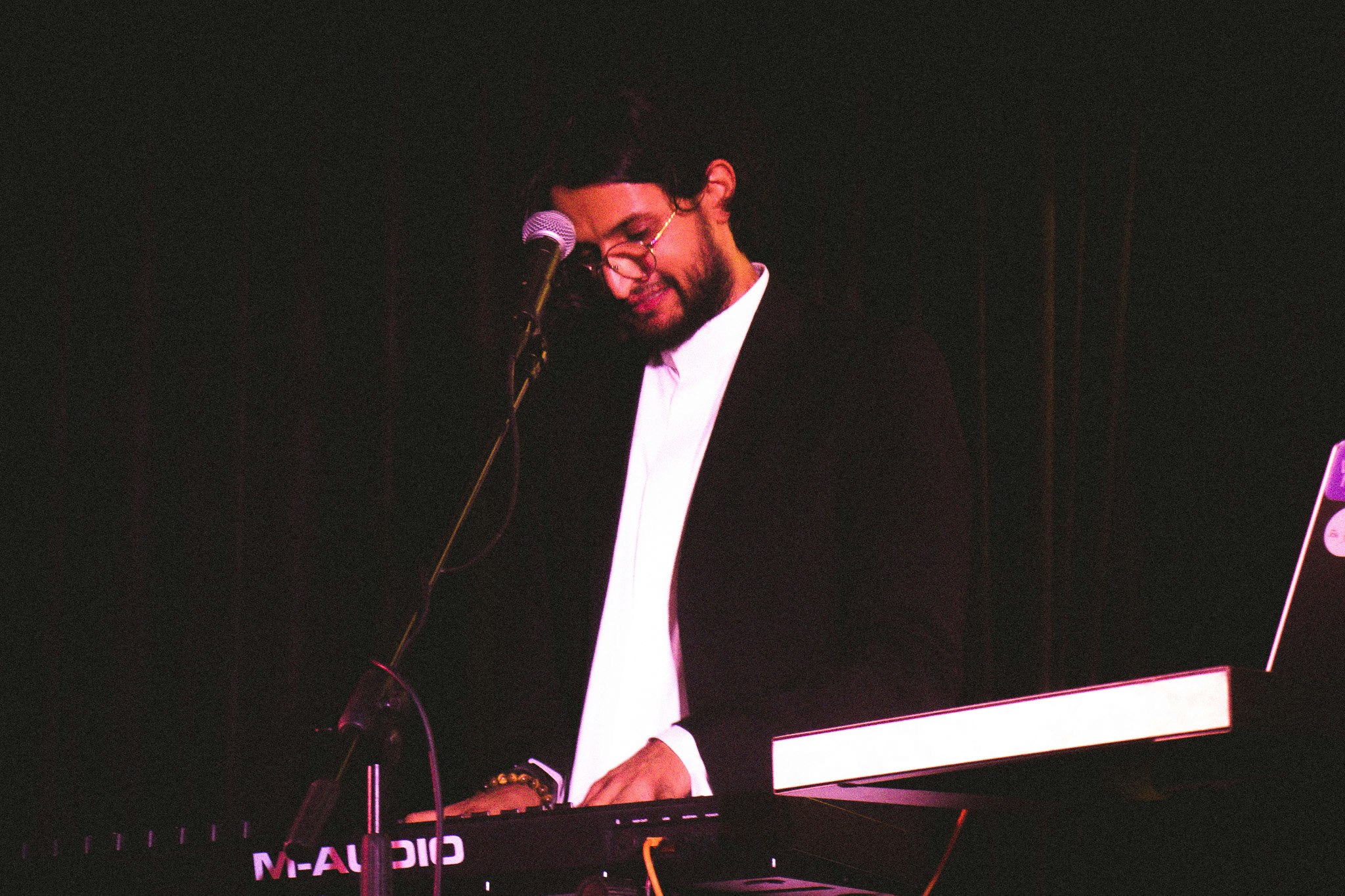 Playing the piano