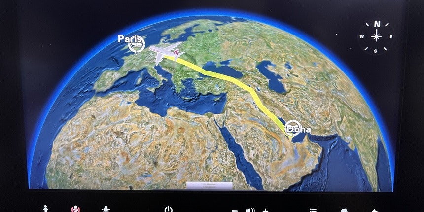 Doha to Paris