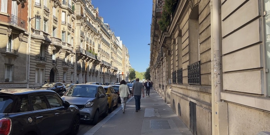 road to the Eiffel Tower