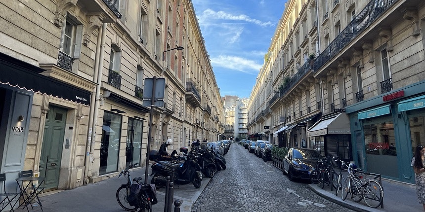 morning Paris street