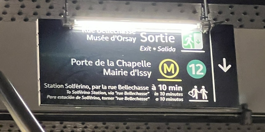 metro Musée d'Orsay