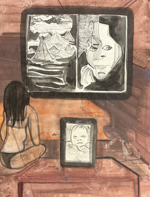 Gouache on paper, 42 x 29,7 cm
