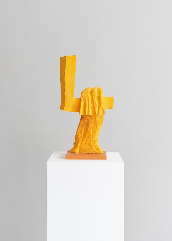 Paint on wood, 42 x 22 x 14 cm