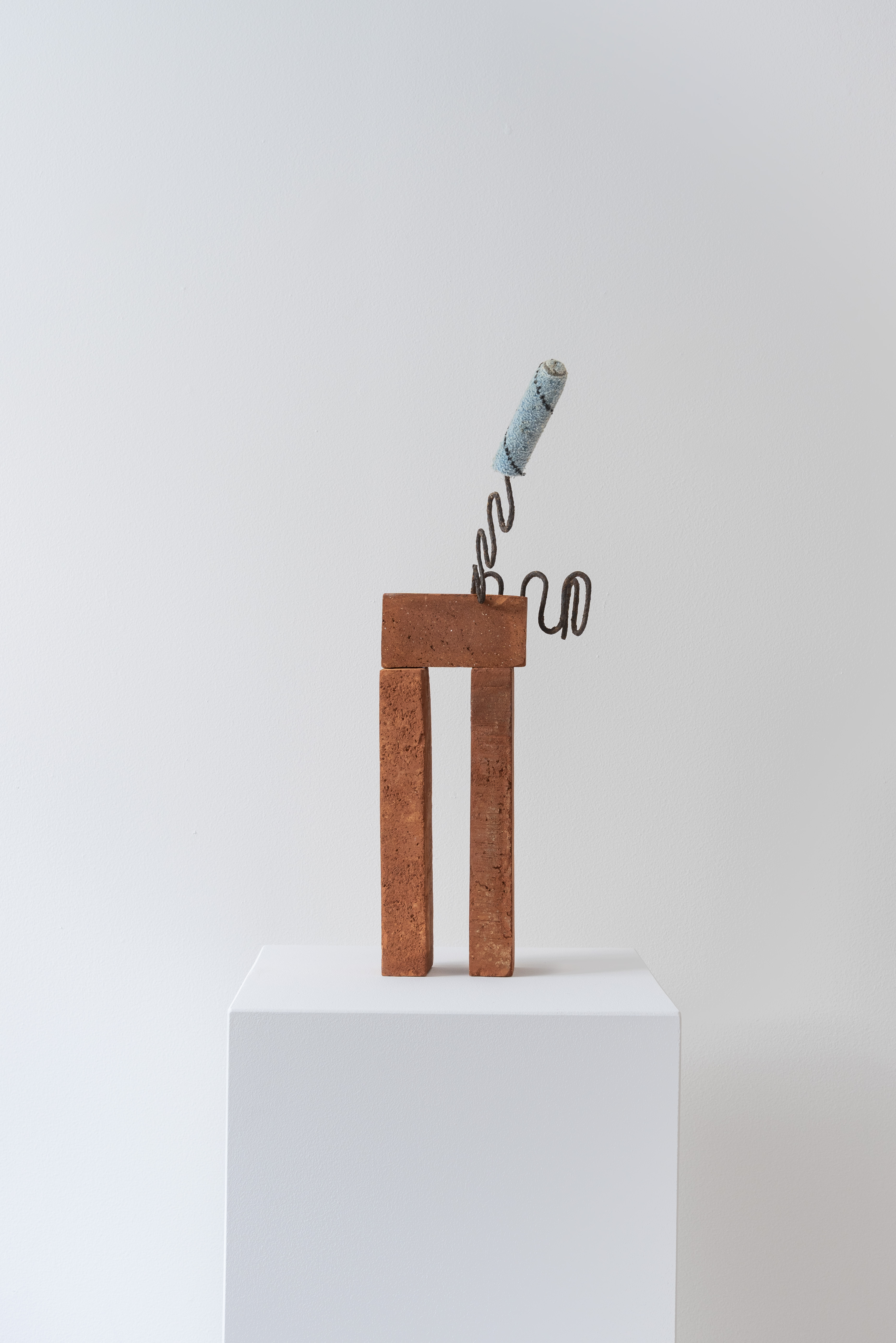 Busenkelt 16, 2025 Red bricks, iron, foam roller