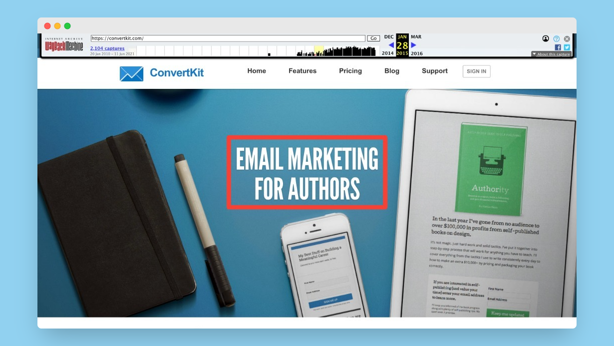 Email marketing strategy for saas: ConvertKit's frist audience