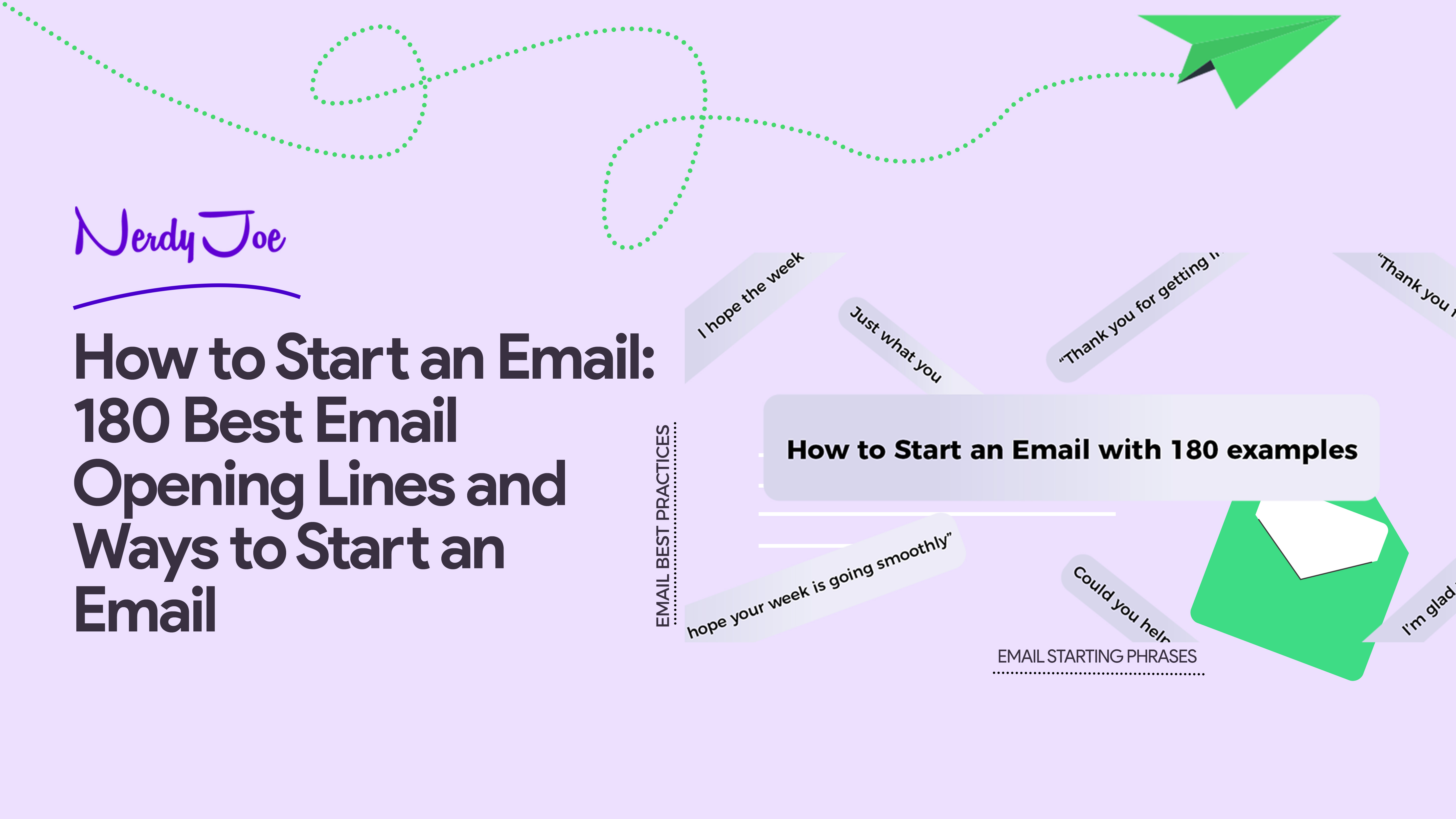 How to Start an Email: 180 Best Email Opening Lines You Can Steal - Nerdy  Joe