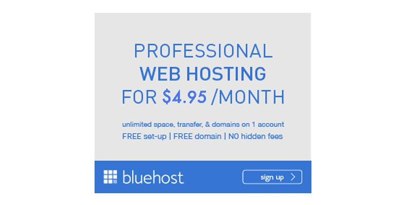 ad copy examples: bluehost ad marketing campaign