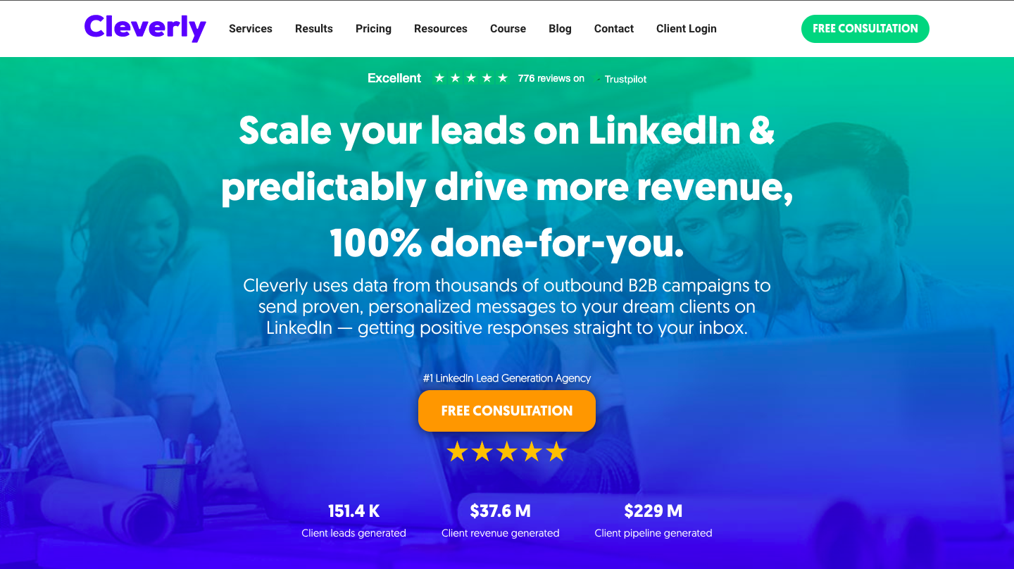 cleverly cold email and LinkedIn lead gen company
